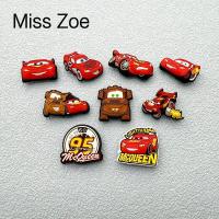 ราคา Miss Zoe หัวเข็มขัดรองเท้ารถยนต์การ์ตูนน่ารัก McQueen hole อุปกรณ์เสริมรองเท้า (41304027479)