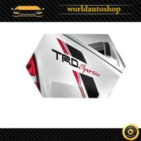 ราคา sticker trd sportivo ติดรถสีอ่อน 1 ชุด 2 ชิ้น ติดกระบะท้าย ด้านข้าง ซ้าย ขวา สติ๊กเกอร์เส้นๆสีแดง เทาดำเข้ม ดำ (26809205674)