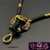 ราคา สร้อยกะลา ห้อยพระ 4 องค์ คั่นเม็ดทองเลเซอร์ โค้งลงยา มี 4 สีให้เลือก ยาว 24" (22801186680)