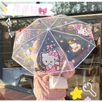 ราคา ร่มใสคิตตี้ ร่มคิตตี้ซานริโอ้ ร่มคิตตี้ ความยาว 78 cm เส้นผ่าศูนย์กลาง 94 cm ร่มพับคิตตี้ แบบใส พับได้ เก็บง่าย (16881846187)
