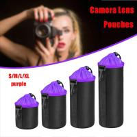 ราคา กระเป๋าใส่เลนส์ ถุงใส่เลนส์ Lens Pouch กันน้ำ บุกำมะหยี่ กันกระเแทก หลายขนาด (2115571463)