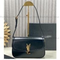 ราคา กระเป๋าสะพายสุดหรู หนังแท้สีดำ Y.SL▪️( Ori// งานใช้สลับแท้ ) (41759676007)