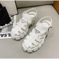 ราคา พร้อมส่งรองเท้าแฟชั่นพื้นสูง ทรงสาน paroa สีขาว (17871152952)