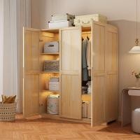 ราคา ตู้เสื้อผ้า ตู้เสื้อผ้าไม้สน ตู้เสื้อผ้าแบบเรียบง่าย จุของได้เยอะ (28056999082)