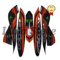 ราคา Yamaha Mio J 2014 สีดําสีส้ม Yamaha Mio J 2014 Striping สติกเกอร์ Mio J ตัวรายชื่อรถจักรยานยนต์ (43914751721)