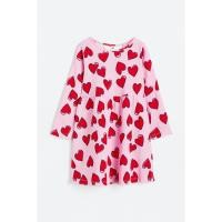 ราคา H&M(เอชแอนด์เอ็ม) ชุดเดรสคอตตอนยืด เด็กผู้หญิง 0929076_7 (40350779385)