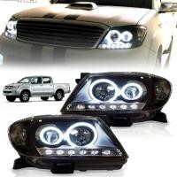 ราคา ไฟหน้า ไฟตา ไฟหน้าแต่ง ชุดไฟหน้า LED โปรเจคเตอร์ TOYOTA VIGO วีโก้ ปี 2004 - 2010 พร้อมชุดสายไฟ+หลอดไฟ สี รมดำ 1 คู่ (17120694580)