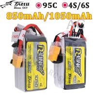 ราคา AC Tattu R-Line 1.0 LiPo 850mAh 1050mAh 14.8V 22.2V 95C 4S 6S1P Lipo Battery Pack With XT60 Plug for RC FPV Racing Drone (18486814947)