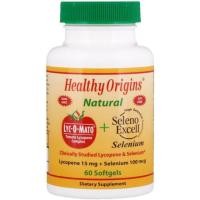 ราคา ไลโคปีน มะเขือเทศ Healthy Origins, Lyc-O-Mato Lycopene + Seleno Excell, 60 Softgels (5468663636)