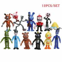 ราคา 12 ชิ้นชุด Five Nights ที่ Freddys Chica Freddy ตุ๊กตา Pvc Action เด็กสําหรับตัวเลข (42724050265)