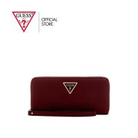 ราคา GUESS กระเป๋า รุ่น BG7459146 LAUREL II SLG LARGE ZIP AROUND ZIP WALLET สีแดง (44269606762)