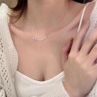 ราคา สร้อยคอเงินแท้ Venorix 92.5%, ประดับเพชรชุบทองคำขาว 14k (40307842335)