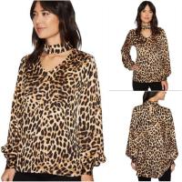ราคา VINCE CAMUTO เสื้อเบลาส์โชคเกอร์พิมพ์ลายสัตว์ (40919386147)