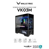 ราคา เคสคอมพิวเเตอร์ Valkyrie VK03M LCD IPS Swappable Screen Panorama Tempered Glass M-ATX Gaming Case รับประกัน 3 ปี (40957316081)