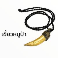ราคา F-400 เขี้ยวหมูป่า + เชือกเกลียว เขี้ยวหมูป่าแท้ ป้องกันอันตราย สิ่งไม่ดี แคล้วคลาด หนังเหนียว ของทนสิทธิ์ (28027740728)