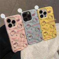 ราคา พร้อมส่ง เคสไอโฟน16 ลายแมวเคธีโบว์น่ารัก เคสลายอุกกาบาต For IPhone13 11 12 14PLUS 6/7/8 15 16ProMAX X XR XSMAX กันกระแทก (41709115818)