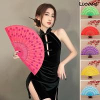 ราคา LUO พัดลมพับสไตล์พัดลมเต้นรํานกยูงแบบพกพาพัดลมมือถือแบบดั้งเดิมอุปกรณ์ประกอบฉากประสิทธิภาพสําหรับบ้าน (40724105009)