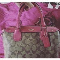 ราคา กระเป๋า coach ทรงหมอน สีชมพู (22108537808)