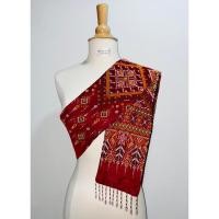 ราคา พร้อมส่ง สไบแพรวา ทอลาย เนื้อฝ้าย สีแดง ( รุ่น ร้อยคริสตัล ) #สไบแพรวา #ผ้าแพรวา (22774442869)