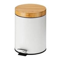 ราคา ถังขยะเหยียบกลม G2U12P ฝาไม้ไผ่ (7640083249)