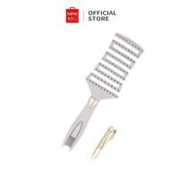 ราคา Miniso Vented hair Brush พร้อมกิ๊ฟติดผม / หวีผม miniso (27569586783)