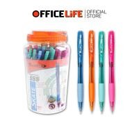 ราคา Quantum (ควอนตัม) ปากกา ปากกาลูกลื่น รุ่น Skate 555 ขนาดหัว 0.5mm. หมึกน้ำเงิน ( 50 ด้าม / กระปุก ) (43715480236)