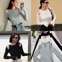 ราคา เสื้อไหมพรมแขนยาว เว้าไหล่ สไตล์เกาหลี (21262195387)