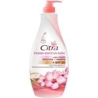 ราคา Citra ซิตร้า พิงค์กิช ไวท์ ยูวี ออร่า (สีชมพูซากุระ) 300ml (29071352494)