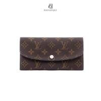 ราคา [ของแท้] LV EMILIE WALLET LONG BROWN PINK MONOGRAM CANVAS GHW มีใบรับประกัน ตรวจสอบได้ทุกใบ ✅ (27738821369)