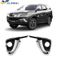 ราคา XM ฝาครอบไฟตัดหมอกฝาครอบไฟตัดหมอกโครเมียมสําหรับ Toyota Fortuner 2016 2017 2018 2019 (28442279447)