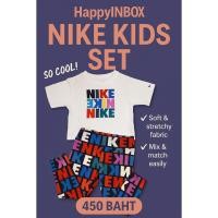 ราคา NIKE Kids Set เสื้อยืด + กางเกงเลกกิ้งโลโก้สีสด เท่ น่ารัก ใส่สบาย (42919881452)