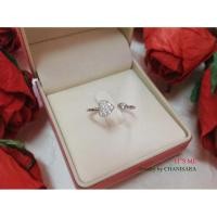 ราคา แหวนเงินแท้92.5% รูปหัวใจไขว้ ประดับเพชร cz งานเกรดจิวเวลรี่น่ารักมากๆ ค่ะ : CZ0117 (1957372314)