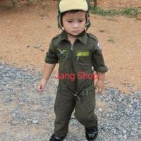 ราคา ชุดนักบินเด็ก ชุดอาชีพ ชุดทหาร นักบินทหาร น้อง1-12ปี เด็กหญิงชาย เด็กหญิง พร้อมส่ง ชุดทหารเด็ก (2119973291)