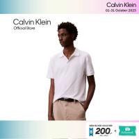 ราคา CALVIN KLEIN เสื้อโปโลแขนสั้นผู้ชาย ทรง Regular รุ่น 40BC236 YAA-สีขาว (27791170700)
