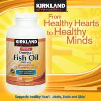 ราคา Kirkland Signature Omega-3 Fish Oil Concentrate 1,000 mg, 400 Softgels (513210443)