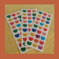 ราคา สติ๊กเกอร์หัวใจ หน้ายิ้ม สติ๊กเกอร์ลายน่ารัก หลากสี สำหรับตกแต่ง (4046228181)
