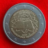 ราคา เหรียญยูโร เยอรมัน Germany 2 euro ปี 2007D 2€ เหรียญที่ระลึก Treaty of Rome (25459627577)