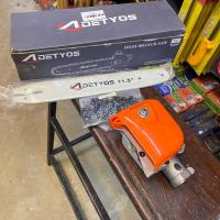 ราคา หัวบาร์โซ่ หัวบาร์ เลื่อยโซ่ สำหรับต่อเครื่องตัดหญ้า เลื่อยตัดกิ่งไม้ เลื่อยโซ่ บาร์โซ่ ขนาด 11.5 นิ้ว (26462071295)