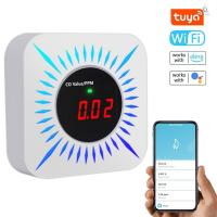 ราคา Tuya WiFi CO ก๊าซที่ติดไฟได้เครื่องตรวจจับรั่วแบบพกพาคาร์บอนมอนอกไซด์แก๊สรั่วเครื่องทดสอบมัลติฟังก์ชั่แก๊สความเข้มข้นในครัวเรือนเครื่องทดสอบคุณภาพอากาศ APP ระยะไกลปลุก (24437455064)