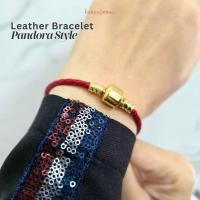 ราคา TukangemaS Gelang Kulit Pandora Style – Leather Bracelet Eksklusif (Unisex / Wanita)NEW (BP) (28341616870)