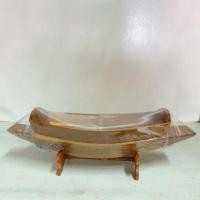 ราคา เรือแจว เรืออีแปะ พร้อมไม้พาย+ขาตั้ง ไม้สัก (3890106946)