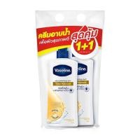 ราคา 1แถม1 Vaseline Healthy Plus Body Wash Total Moisture วาสลีนบาธสีเหลือง 400มล. (25488473818)
