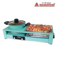 ราคา เตาบาร์บีคิว เตาปิ้งย่าง ชาบู เตาปิ้งย่างไฟฟ้า Hanabishi รุ่น HSG-300 (18716601870)