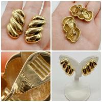 ราคา ต่างหูหนีบวินเทจ แบรนด์ Monet (28687220016)