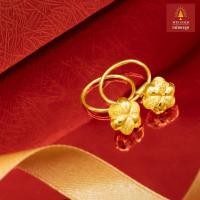 ราคา MTSGOLD ต่างหูห่วง 1 สลึง ฟักทองตุ้งติ้ง (10914642955)