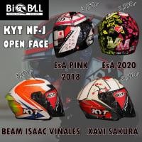 ราคา KYT NF-J หมวกกันน็อค OPEN FACE มีแว่นกันแดดด้านใน (26503683538)