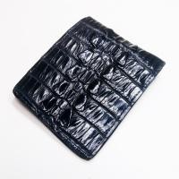 ราคา Black Genuine Stomach Crocodile Skin Wallet กระเป๋าสตางค์ หนังจระเข้แท้ ขนาดกะทัดรัด 3.5 x 4.3 นิ้ว สีดำ 5C21 (20573517256)