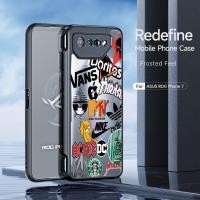 ราคา สําหรับ ASUS ROG Phone 6D Ultimate Phone 6 Pro 7 Ultimate 8 Pro 8 Ultimate Shock Fall Prevention Transparent Case 1.ลายกราฟฟิติ (26508388636)