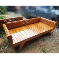 ราคา โซฟา แหย่ง ขนาด100*200 ไม้สัก (ส่งฟรี) (19882655255)