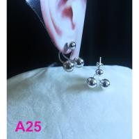 ราคา A25 ตุ้มหู ลูกตุ้มเงินแท้ (4901540800)